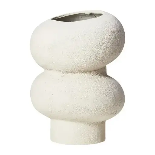 Bình hoa Textured White Bubble