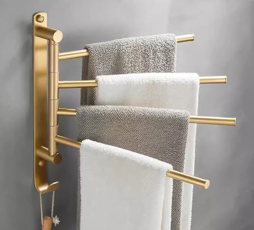 Thanh treo khăn bằng đồng xoay 180 độ tiện lợi